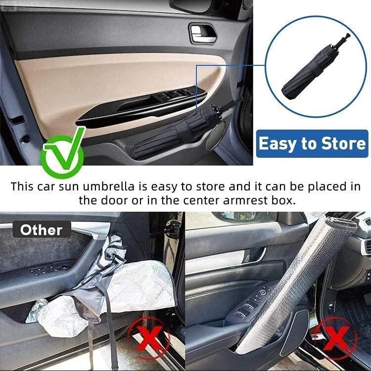 Foldable Car Windshield Sunshade Umbrella - UV Ray Protection