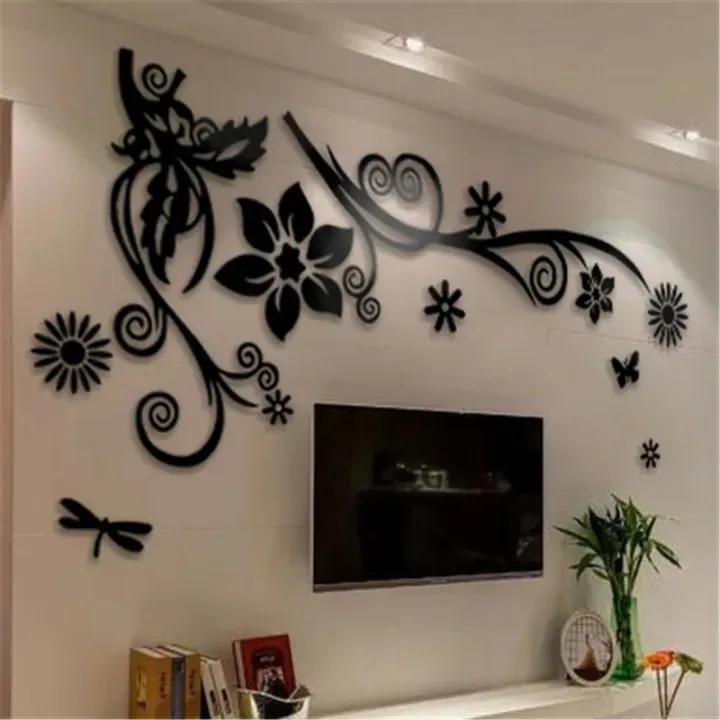 3D Flower Acrylic Wall Decor