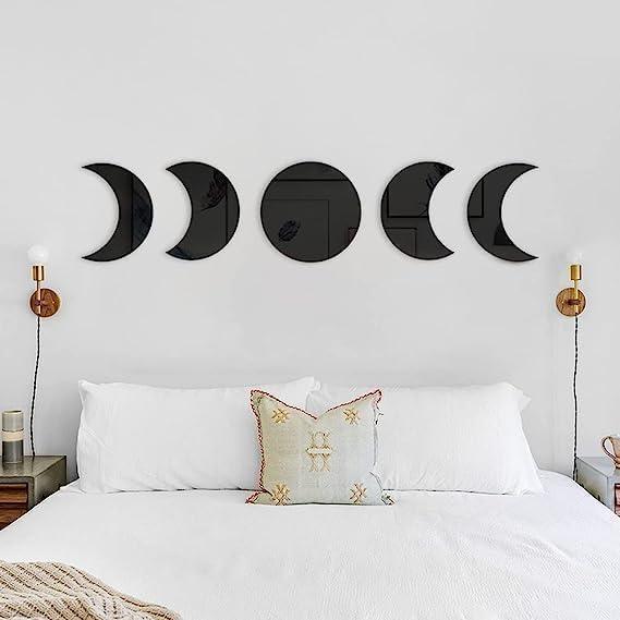 Acrylic Moon Phase Wall Decor Set