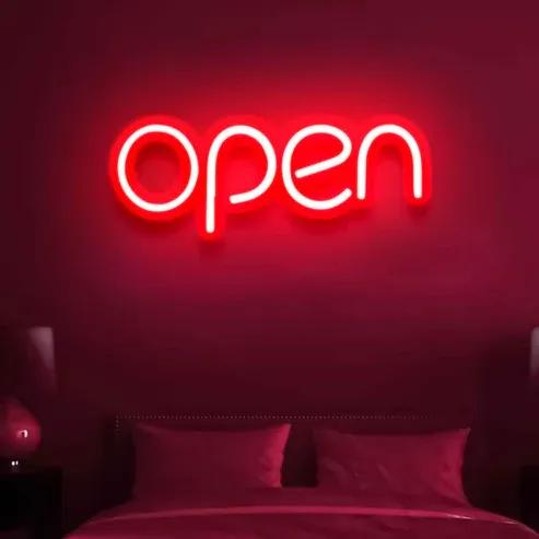 Open Neon Sign - Neon Light