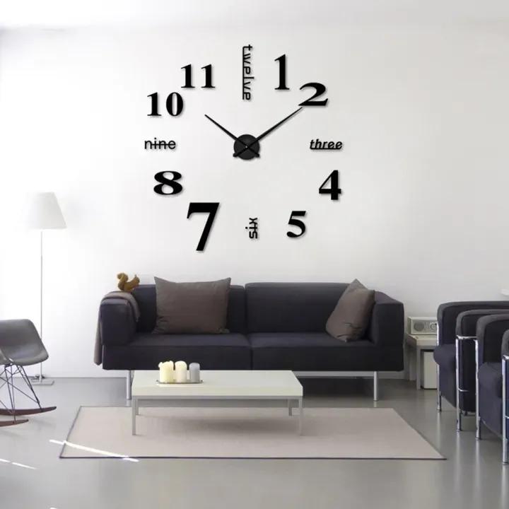 Big Quartz DIY 3D Wall Clock